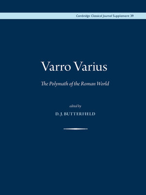 cover image of Varro varius